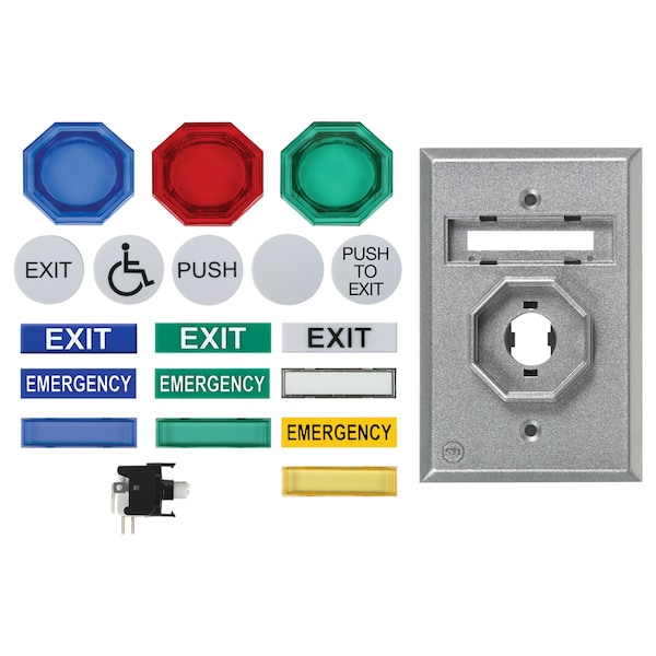 STI, Pushbutton, Aluminum